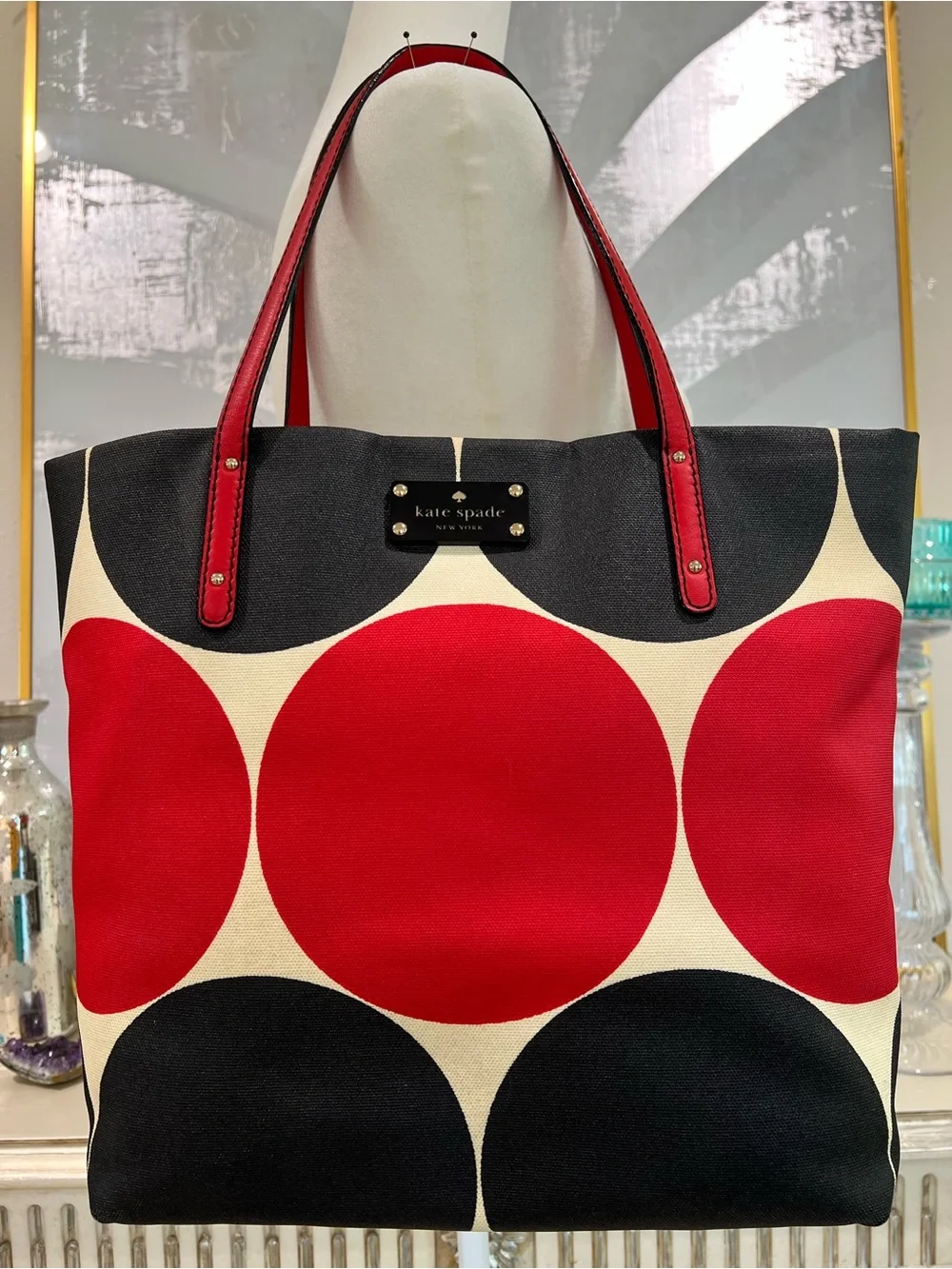 Kate Spade Deborah Dot Bon Shopper Tote.